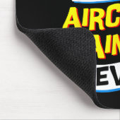 Aircraft Painter, Funny Airplane Paint Job Occupat Mousepad (Ecke)