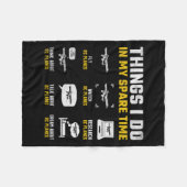 Aircraft Rc Plane Airplane Men Things I Do In My S Fleecedecke (Vorderseite (Horizontal))