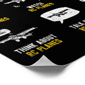 Aircraft Rc Plane Airplane Men Things I Do In My S Poster (Ecke)