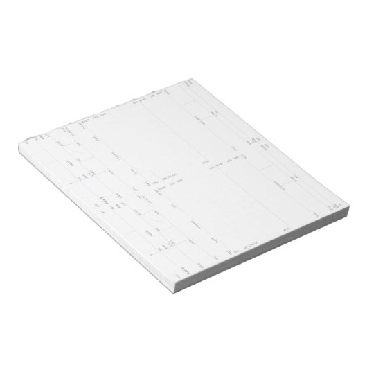 Aircrew Flight Deck Note Card (Vertikale) 4 Notizblock (angewinkelt)