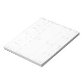Aircrew Flight Deck Note Card (Vertikale) 4 Notizblock (Rotiert)
