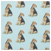 Airdale Hund Kunstwerk Stoff (Muster)