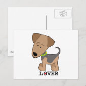 Airdale Lover Postkarte (Vorne/Hinten)
