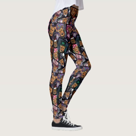 Airdale-Terrier Leggings (Rechts)