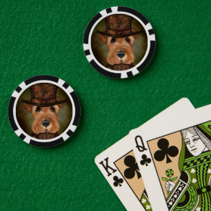 AIRDALE TERRIER POKERCHIPS