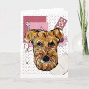 AIRDALTERRIER FEIERTAGSKARTE