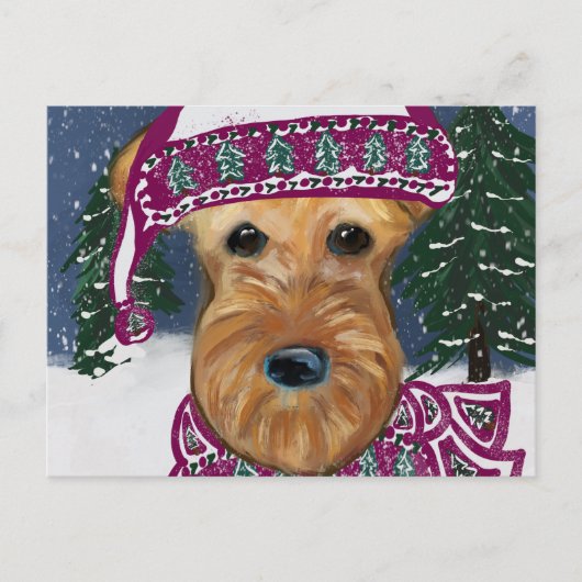 AIRDALTERRIER POSTKARTE (Vorderseite)