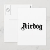 Airdog Postkarte (Vorne/Hinten)