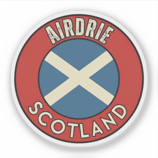 Airdrie, Schottland Aufkleber (Vorderseite)