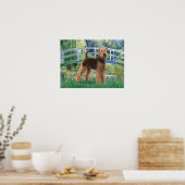 Airedale (#6) - Lily Pond Bridge Poster (Küche)
