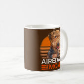 Airedale Airedale Terrier Mutter Mutter Mutter  Kaffeetasse (VorderseiteRechts)