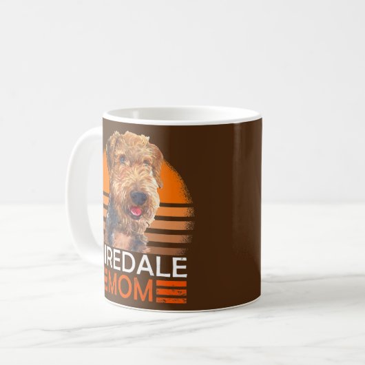 Airedale Airedale Terrier Mutter Mutter Mutter  Kaffeetasse (Vorderseite Links)