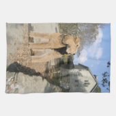 Airedale auf dem stabilen Hof Küchentuch (Horizontal)