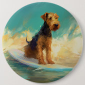Airedale Beach Surfgrafik Button (Vorderseite)