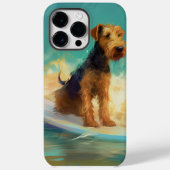Airedale Beach Surfgrafik Case-Mate iPhone Hülle (Rückseite)