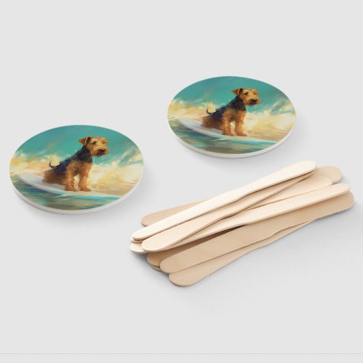 Airedale Beach Surfgrafik Fächer (Non-assembled)