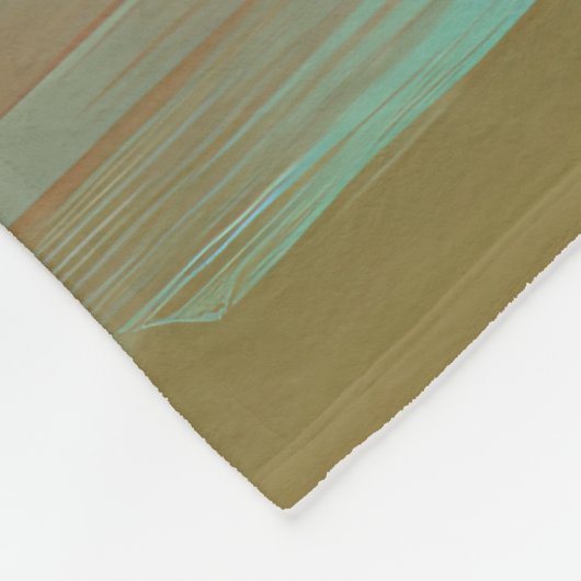 Airedale Beach Surfgrafik Fleecedecke (Ecke)