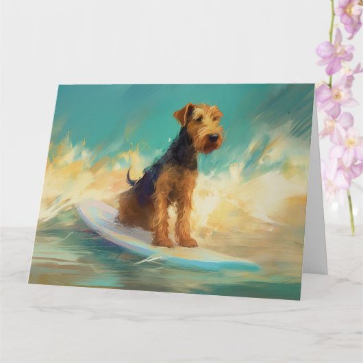 Airedale Beach Surfgrafik Karte (Orchidee)