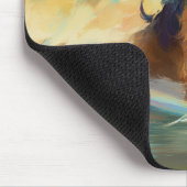 Airedale Beach Surfgrafik Mousepad (Ecke)