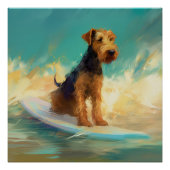 Airedale Beach Surfgrafik Poster (Vorderseite)
