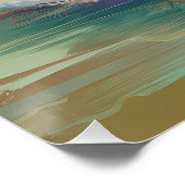 Airedale Beach Surfgrafik Poster (Ecke)