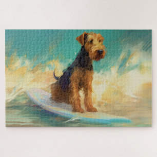 Airedale Beach Surfgrafik Puzzle