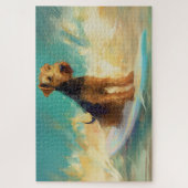 Airedale Beach Surfgrafik Puzzle (Vertikal)
