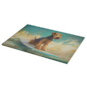 Airedale Beach Surfgrafik Schneidebrett (Ecke)