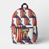 AIREDALE BEDRUCKTER RUCKSACK (Vorderseite)