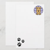 Airedale Briefpapier (Vorne/Hinten)