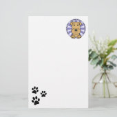 Airedale Briefpapier (Stehend Vorderseite)