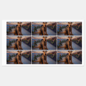 Airedale Christmas Cruise: Pawsome Holiday Delight Etiketten (Blatt)