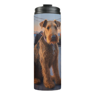 Airedale Christmas Cruise: Pawsome Holiday Delight Thermosbecher