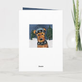 AIREDALE CHRISTMAS FEIERTAGSKARTE (Rückseite)