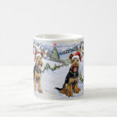 Airedale Christmas Kaffeetasse (Mittel)