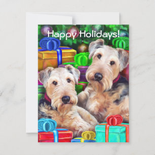 Airedale Christmas Open Now Einladung