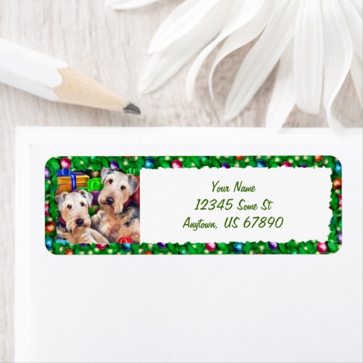 Airedale Christmas Open Now Labels (Insitu)