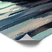 Airedale Dog on a Paddle: Ein Landschaftliches Abe Poster (Ecke)