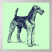 Airedale Dog Poster (Vorne)