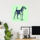 Airedale Dog Poster (Heimbüro)