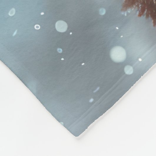 Airedale Dog Riding Motorrad Weihnachten Fleecedecke (Ecke)