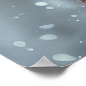 Airedale Dog Riding Motorrad Weihnachten Poster (Ecke)