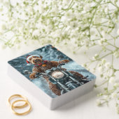 Airedale Dog Riding Motorrad Weihnachten Spielkarten (Insitu (Hochzeit))