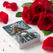 Airedale Dog Riding Motorrad Weihnachten Spielkarten (Insitu (Valentinstag))