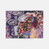 Airedale Dog Valentine's Day  Fleecedecke (Vorderseite (Horizontal))