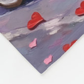 Airedale Dog Valentine's Day Fleecedecke (Ecke)