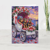 Airedale Dog Valentine's Day  Karte (Vorderseite)