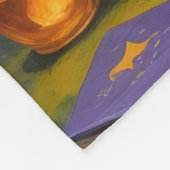 Airedale Dog Whimsical Halloween Malerei Fleecedecke (Ecke)