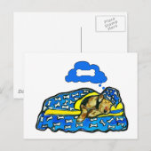 Airedale Dreams Postkarte (Vorne/Hinten)