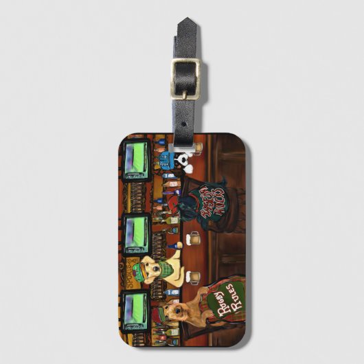 AIREDALE & FRIENDS Poster Gepäckanhänger (Vorderseite Vertikal)